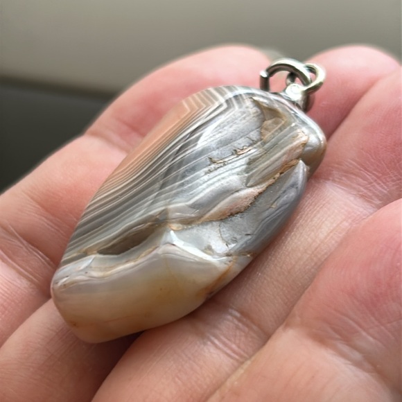 🖤Natural Agate stone pendant - Picture 3 of 8